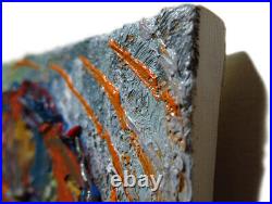 Contemporary Original Oil? Painting? Vintage? Expressionist? Art? Outsider Signed Pop