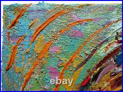 Contemporary Original Oil? Painting? Vintage? Expressionist? Art? Outsider Signed Pop