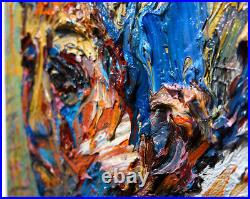 Contemporary Original Oil? Painting? Vintage? Expressionist? Art? Outsider Signed Pop