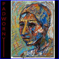 Contemporary Original Oil? Painting? Vintage? Expressionist? Art? Outsider Signed Pop