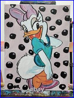 Corbellic Expressionism 12x16 Vintage Duck Cartoon Pop Collectible Canvas Art