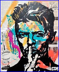 Corbellic Expressionism 16x20 David Bowie Vintage Large Canvas Collectible Art