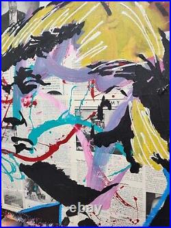 Corbellic Expressionism 16x20 Donald Trump President Large Canvas Vintage Art