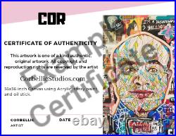 Corbellic Expressionism 16x20 Kirk Cobain Rock Music Large Canvas Vintage Art