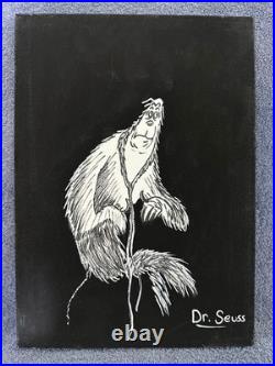 DR. SEUSS painting oil on canvas signed stamped vintage