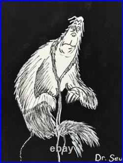 DR. SEUSS painting oil on canvas signed stamped vintage