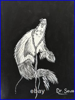 DR. SEUSS painting oil on canvas signed stamped vintage