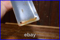 D-LITE BEVERAGES ICE COLD BOTTLE STAMPED PAINTED METAL DEALER SIGN 1950s VINTAGE