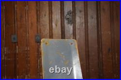 D-LITE BEVERAGES ICE COLD BOTTLE STAMPED PAINTED METAL DEALER SIGN 1950s VINTAGE