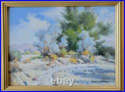 Darwin Duncan Early California Vintage Desert Landscape Plein Air Oil Painting