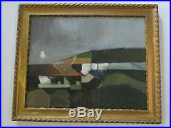 David B Wade Painting Uk Modernist Abstract Expressionism Landscape Vintage 1970