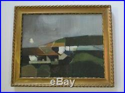 David B Wade Painting Uk Modernist Abstract Expressionism Landscape Vintage 1970