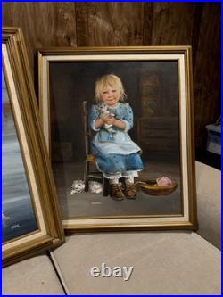 Dianne Dengel Vintage Paintings Framed Signed Painting
