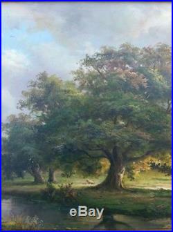 Discounted! Hudson River School Style Landscape Oil On Canvas Signed Cole