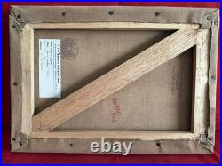 EDWARD HOPPER oil painting on canvas, vtg stamped signed