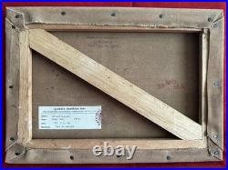 EDWARD HOPPER oil painting on canvas, vtg stamped signed