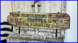 Early Aafa Antique Boston Store Trade Sign Advertising Original Paint Truck Side