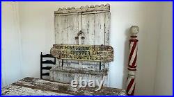 Early Aafa Antique Boston Store Trade Sign Advertising Original Paint Truck Side