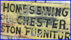 Early Aafa Antique Boston Store Trade Sign Advertising Original Paint Truck Side