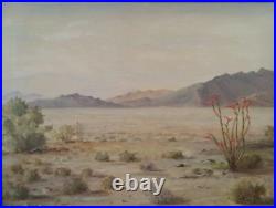 Early Desert Landscape California Desert Scene Signed HAG 60