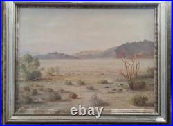 Early Desert Landscape California Desert Scene Signed HAG 60