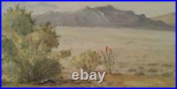 Early Desert Landscape California Desert Scene Signed HAG 60