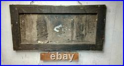 Early Original A G Schultz Co. Silver Reverse Painted Advertising Display Sign Early Original A G Schultz Co. Silver Reverse Painted Advertising Display Sign