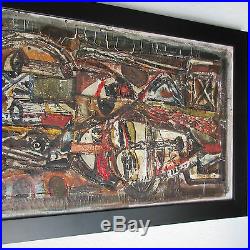 Ebrin Adingra Painting Abstract Modernism Expressionism Cubism Vintage Paris