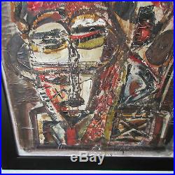 Ebrin Adingra Painting Abstract Modernism Expressionism Cubism Vintage Paris