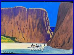 Edgar payne painting oil on canvas signed stamped vintage