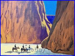 Edgar payne painting oil on canvas signed stamped vintage