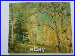 Edmond Woods Painting 1950's Early Vintage California Utah Impressionist 22 Inch