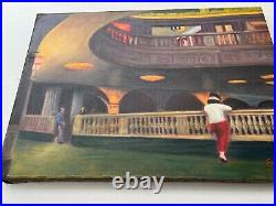 Edward Hopper, handmade oil on canvas, signed, (Unframed) 50x70 cm vtg art