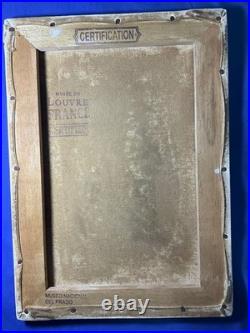 El bosco oil painting on canvas, vtg stamped signed