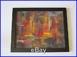 Elise Brady Painting Abstract Non Objective Modernism Expressionism Vintage 1960