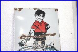 Enamel Signboard Vintage Tractor Distemper Asian Paint Ad Porcelain PG-11