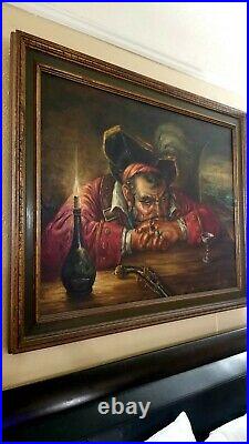 Endre Szabo The Pirate Painting ORIGINAL Disneyland -Pirates Of The Caribbean