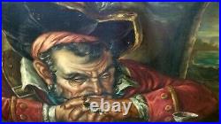 Endre Szabo The Pirate Painting ORIGINAL Disneyland -Pirates Of The Caribbean
