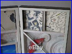 Ernest Posey Sculpture Painting Assemblage 3d Pop Art Abstract Vintage Rare Box