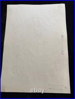 FERNANDO BOTERO drawing and painting on old paper signed stamped vintage