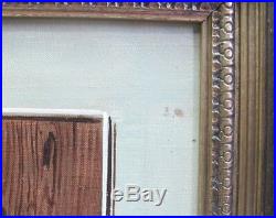 Fine Vintage French TROMPE L'OEIL Oil Painting, signed CHARPENTIER c. 1950