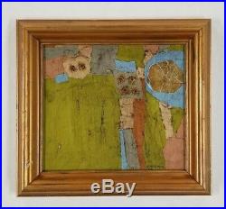 Fitzpatrick Connecticut Vintage Mid Century Abstract Modernist Oil Painting MCM