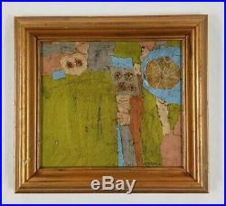 Fitzpatrick Connecticut Vintage Mid Century Abstract Modernist Oil Painting MCM