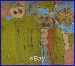 Fitzpatrick Connecticut Vintage Mid Century Abstract Modernist Oil Painting MCM