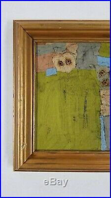 Fitzpatrick Connecticut Vintage Mid Century Abstract Modernist Oil Painting MCM