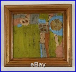 Fitzpatrick Connecticut Vintage Mid Century Abstract Modernist Oil Painting MCM