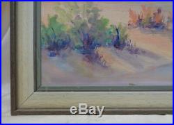 Florence Sheblak (1877-1946) Estate Found Vintage Mountain Desert Oil Painting