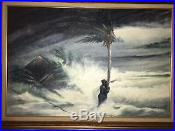 Florida Highwaymen Johnny Daniels Hurricane Scene Mega rare Collector Piece