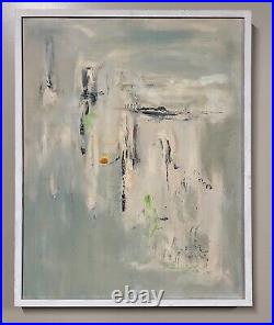 Framed Vintage Abstract Expressionist Oil Painting Dated 65 Signed Sheppard