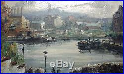 France Painting Mid-Century Vintage Antique Old Oil Signed R. BESSE (1899-1969)
